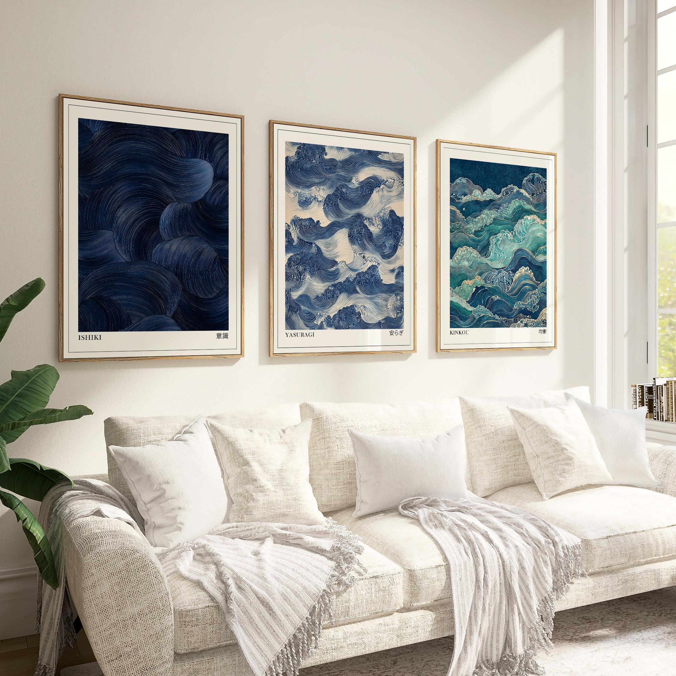 Japanese Lifestyle Japanese - Japandi Wall Art Set of 3,