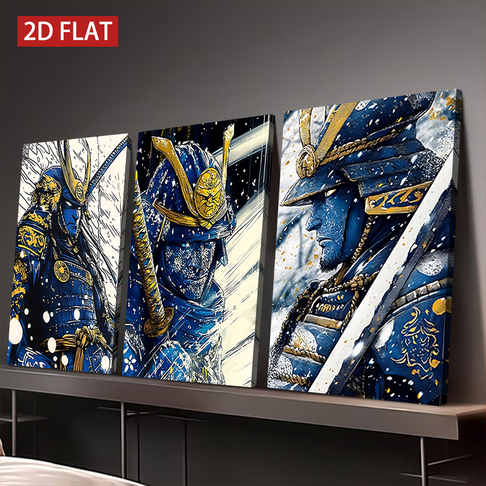 Japanese Lifestyle Japanese - 3 Counts Wooden Framed Canvas Painting,
