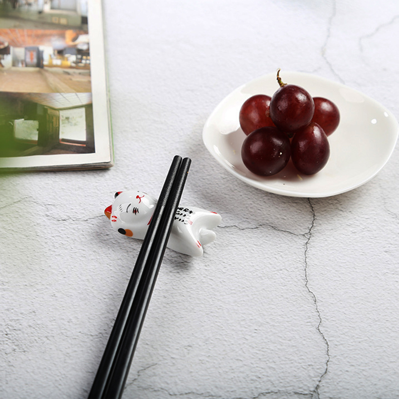 1Pcs Cute Cat Ceramic Chopstic - Chopstick Rest Ceramic incelemesi ve fiyatı