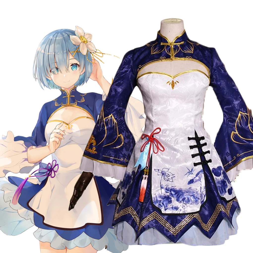 Rem Ram Cosplay Cheongsam Anim - Japanese Women Lifestyle incelemesi ve fiyatı