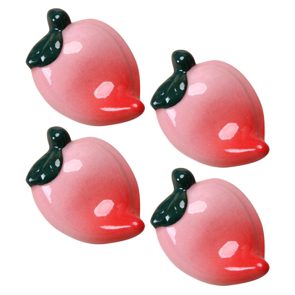 4Pcs Peach Shaped Ceramic Chop - Chopstick Rest Ceramic incelemesi ve fiyatı