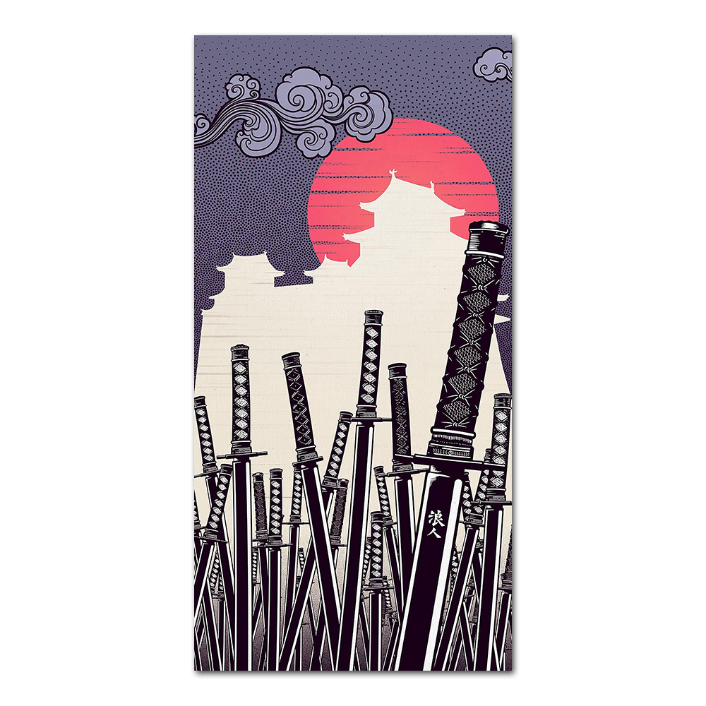 Japanese Katana Canvas Paintin - Japanese Lifestyle Japanese incelemesi ve fiyatı