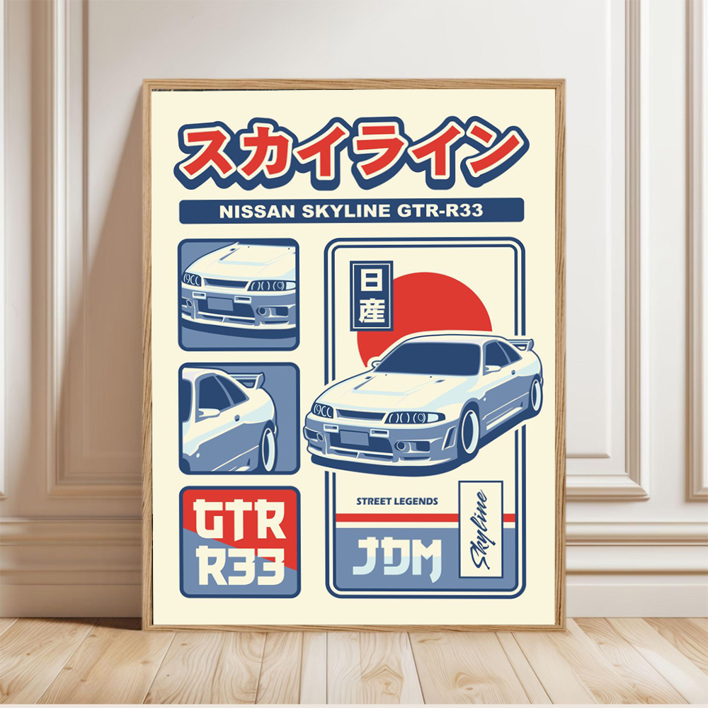 Retro Japanese Car Posters Spo - Japanese Car Lifestyle incelemesi ve fiyatı