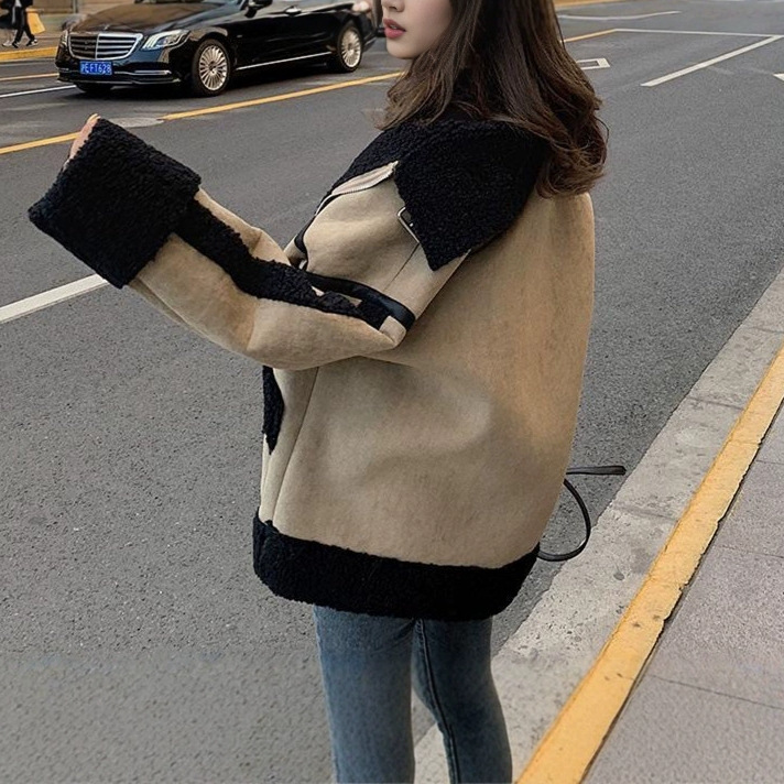 Lamb Wool Jacket Coats Woman K - Japanese Women Lifestyle incelemesi ve fiyatı