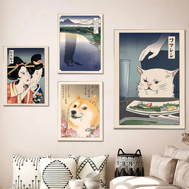 Japanese Ukiyoe Style Poster P - Japanese Women Lifestyle incelemesi ve fiyatı