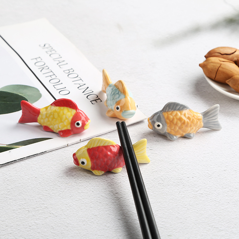 Japanese Style Cartoon Goldfis - Chopstick Rest Ceramic incelemesi ve fiyatı