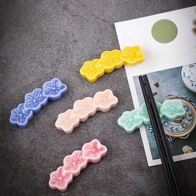 1PC Ceramic Sakura Blossoms Ch - Chopstick Rest Ceramic incelemesi ve fiyatı