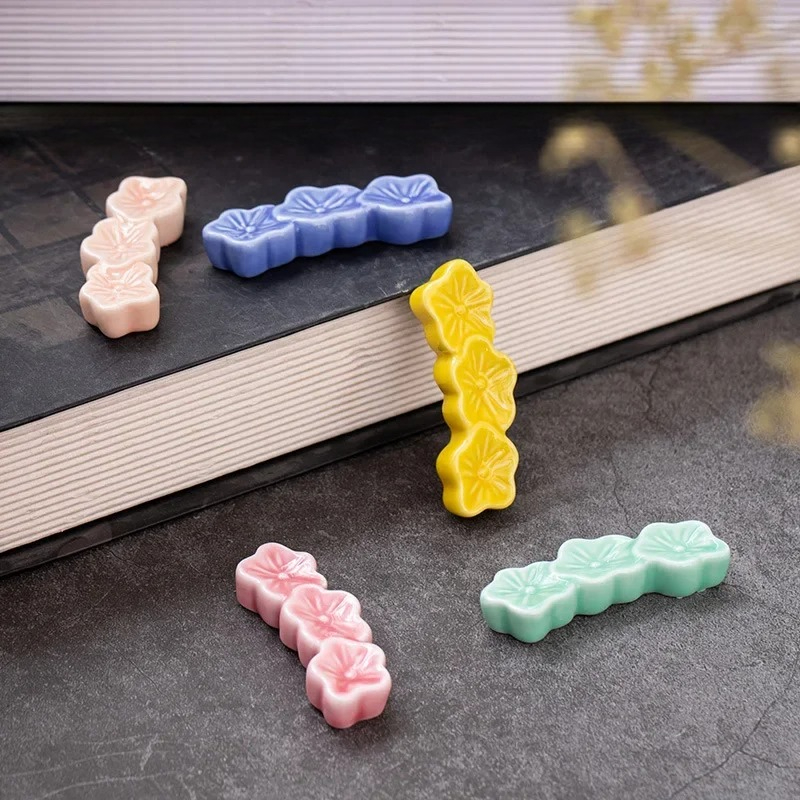 1PC Ceramic Sakura Blossoms Ch - Chopstick Rest Ceramic incelemesi ve fiyatı