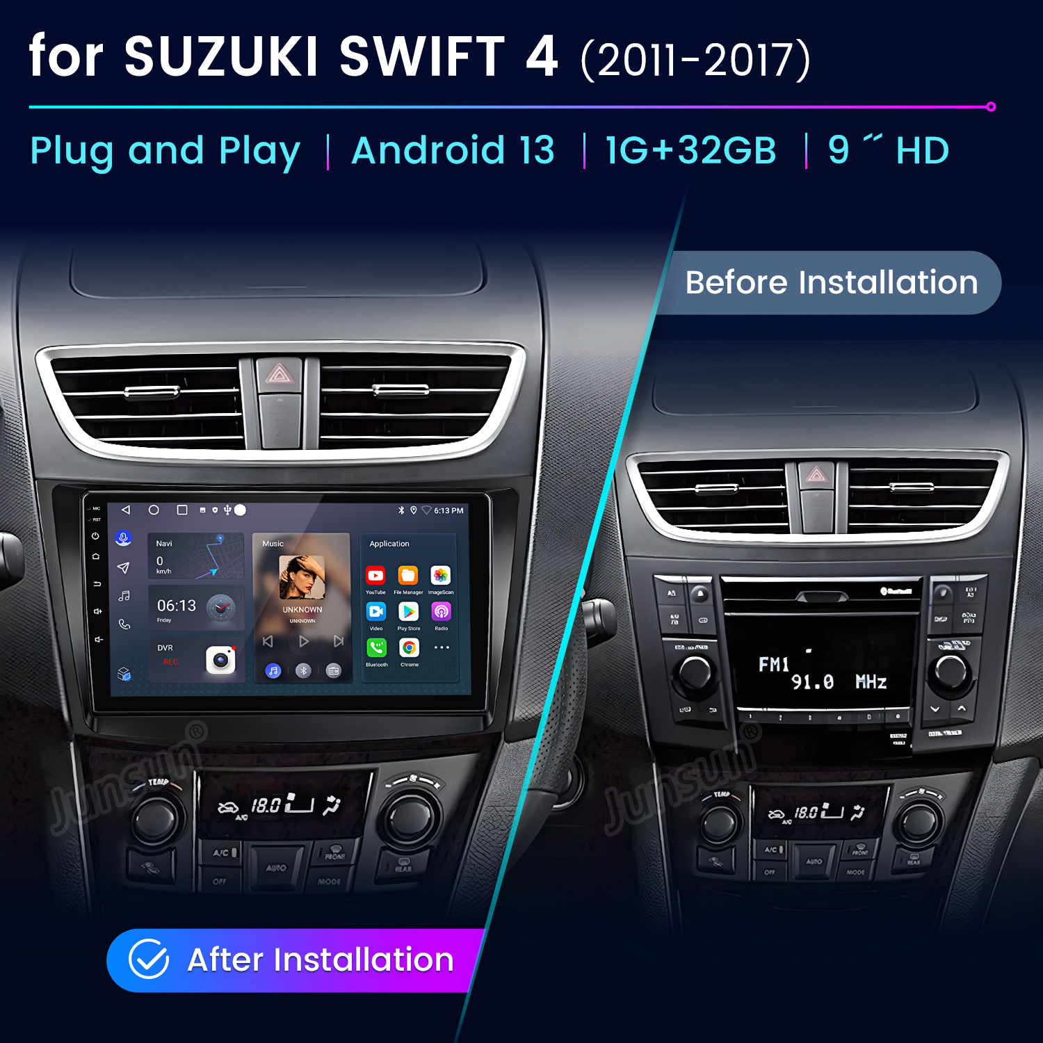 Junsun AI Voice Car Stereo Rad - Japanese Lifestyle Hindi incelemesi ve fiyatı