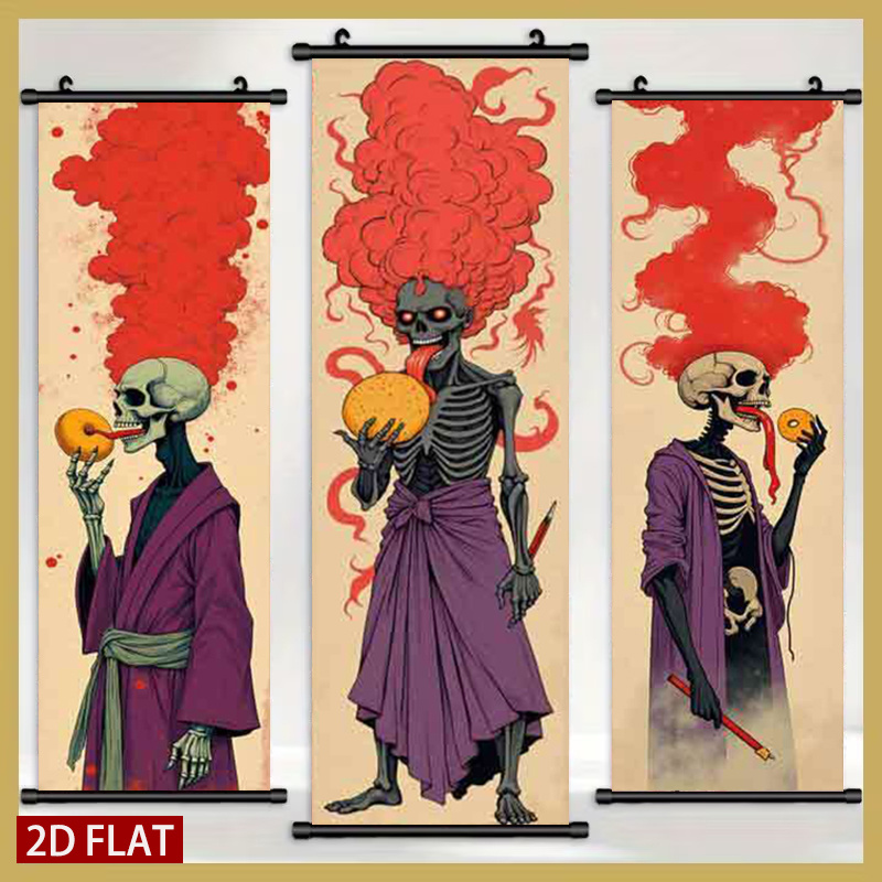 2D/FLAT-3pcs Skeleton Themed P - Japanese Lifestyle Japanese incelemesi ve fiyatı