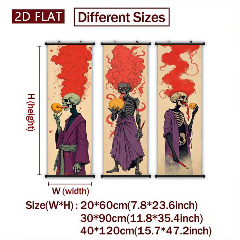 2D/FLAT-3pcs Skeleton Themed P - Japanese Lifestyle Japanese incelemesi ve fiyatı