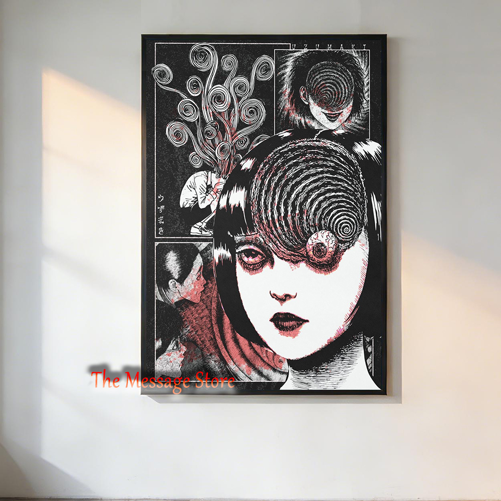 Junji Ito Uzumaki Poster Japan - Japanese Women Lifestyle incelemesi ve fiyatı