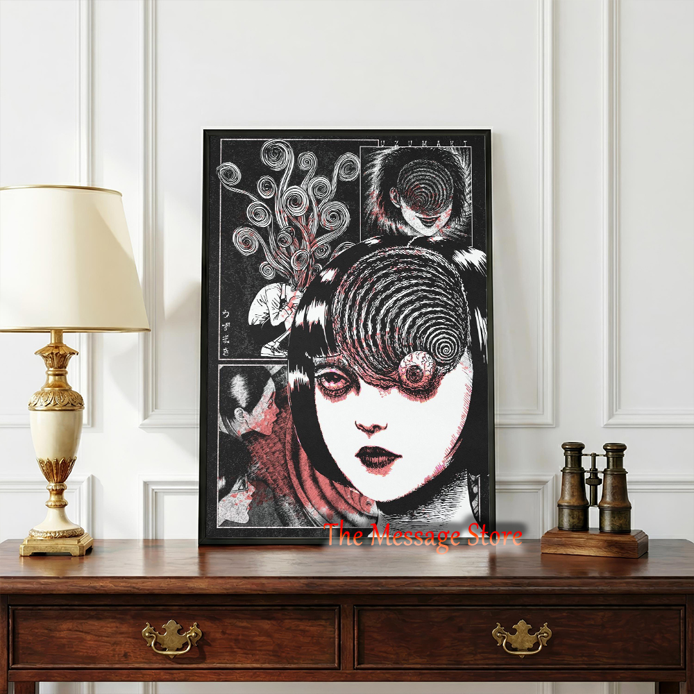 Junji Ito Uzumaki Poster Japan - Japanese Women Lifestyle incelemesi ve fiyatı