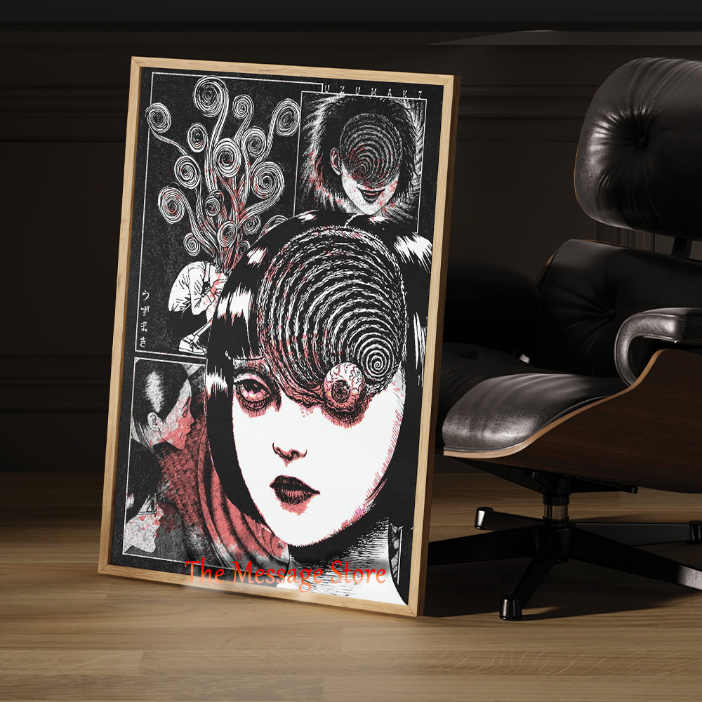 Junji Ito Uzumaki Poster Japan - Japanese Women Lifestyle incelemesi ve fiyatı